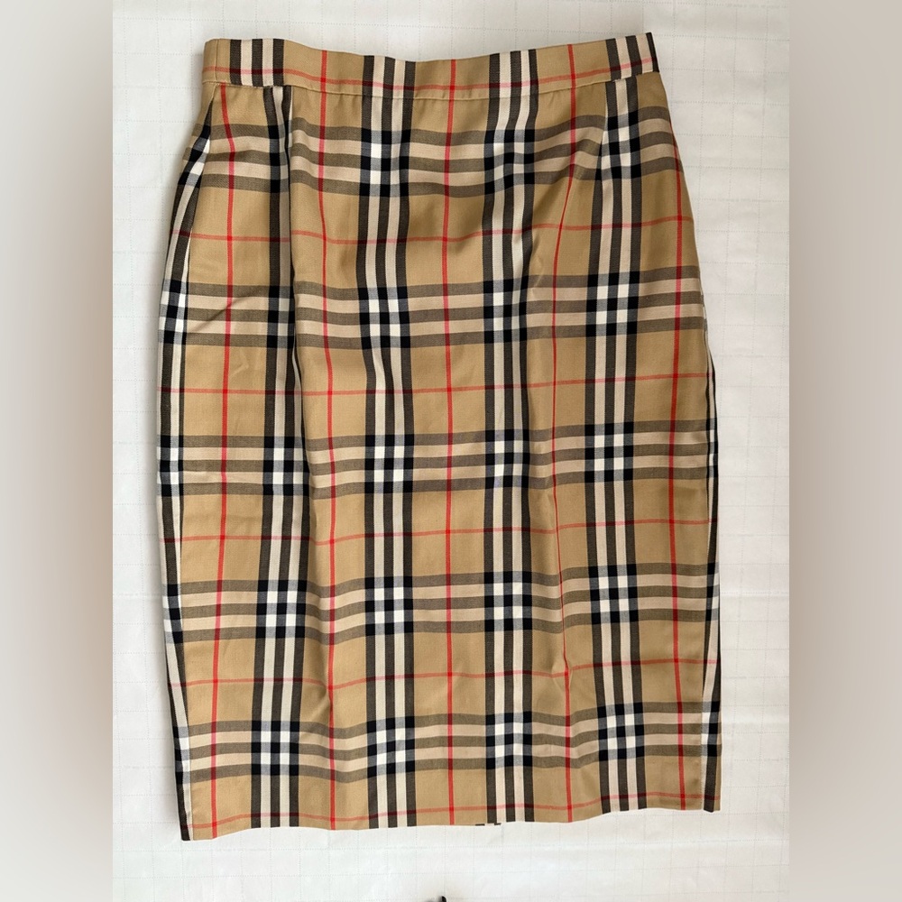 BURBERRY Nova Check Pencil Skirt